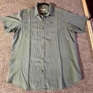 Columbia‎ Men's Short Sleeve Button-Up Shirt - Lightweight & Comfortable - Large
